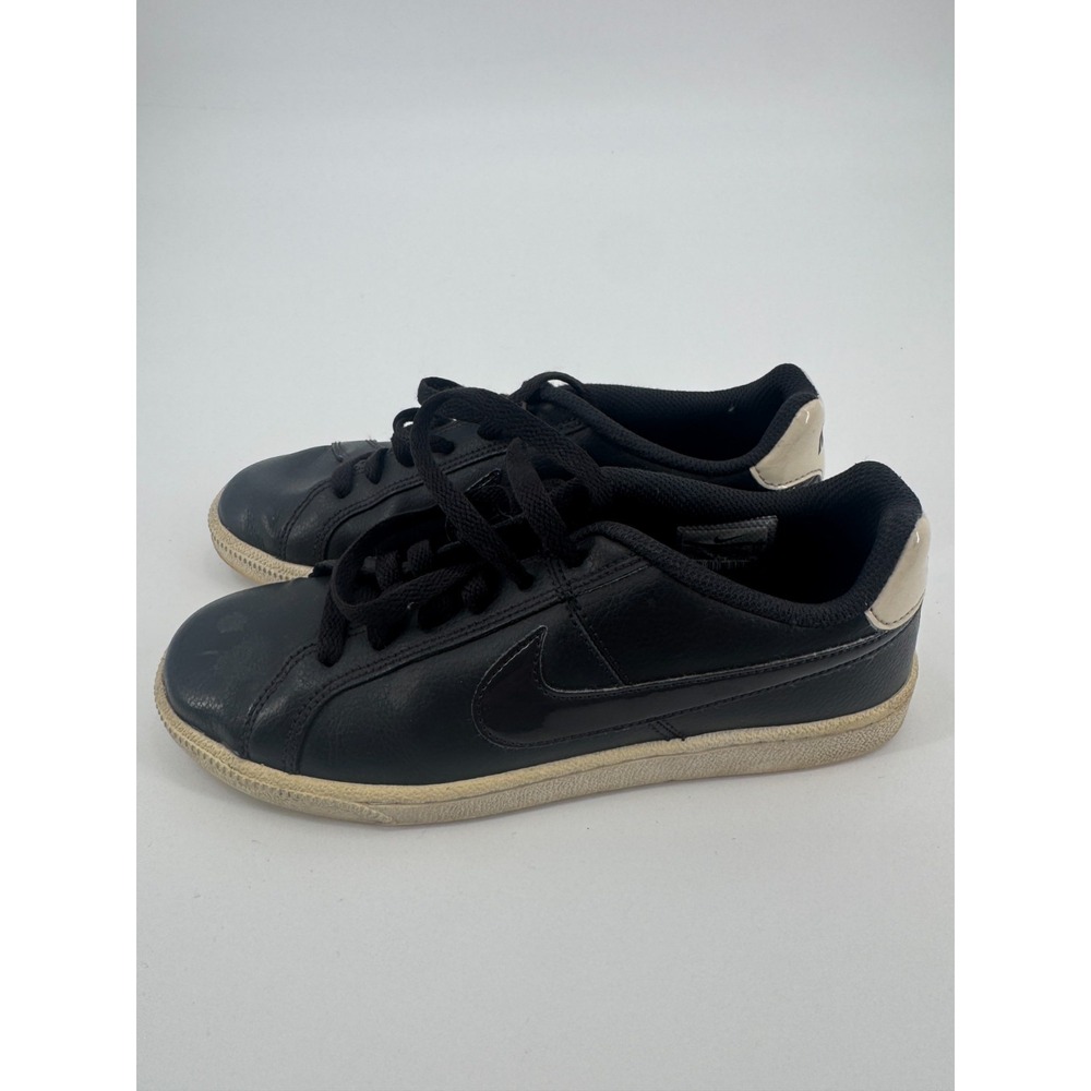 Nike Court Royale 749867-004 Women's Sneakers 7 Black Leather Swoosh Skate Shoes